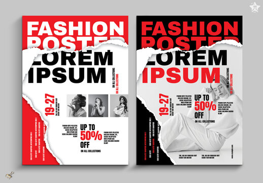 Torn Paper Poster Flyer Template