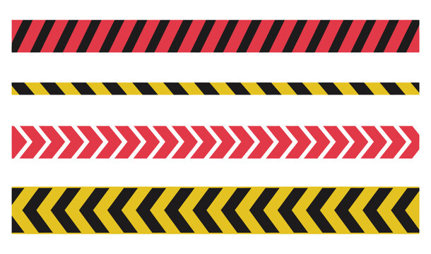 Red and Yellow Sale Warning Tapes, Marketing Stripes, Protective Signal Tape, and Striped Promotional Bands for Retail Displays