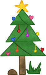 christmas tree with gifts