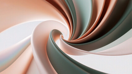 Abstract spiral pattern with flowing colors