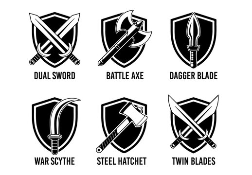 Battle Weapon Emblem Set