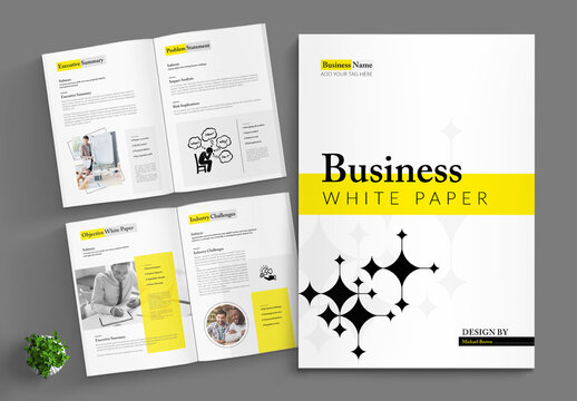 Business White Paper Template Layout