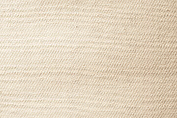 Beige Twill Fabric Close-Up with Diagonal Weave Texture