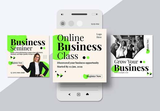 Modern Business Social Media Post Design