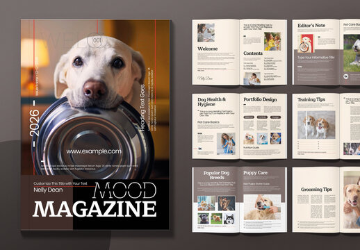 Pet Care Magazine Design