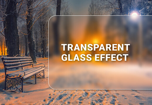 Transparent Glass Photo Effect