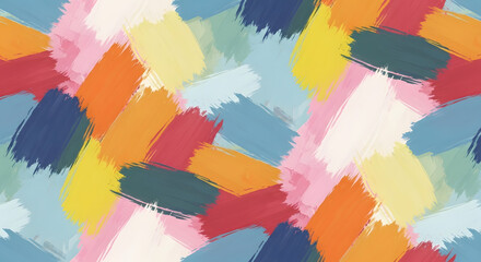 Cheerful brush strokes creating a dynamic, vibrant pattern perfect for modern designs, art projects, and backgrounds with an energetic, playful vibe