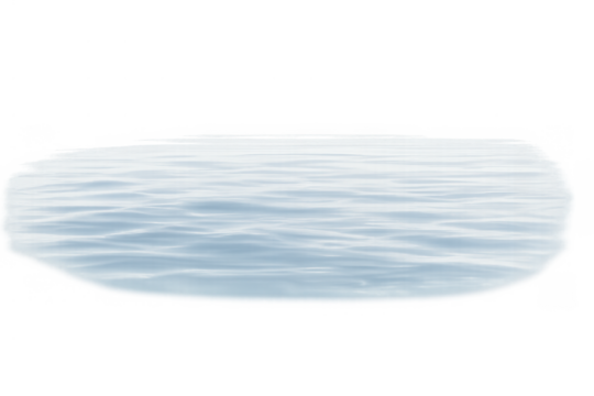 Water texture showing a calm light blue liquid surface with gentle ripples and a transparent background