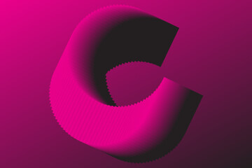 Neon Abstract Twisted Loop