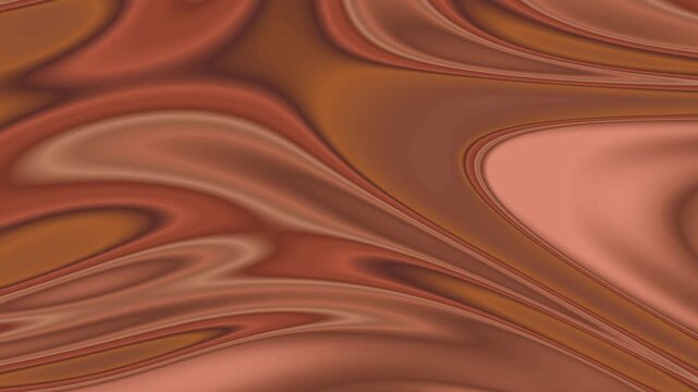 Abstract flowing liquid metal texture with warm copper and bronze tones.