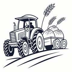 Tractor with Grain Sack 1