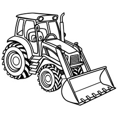 Tractor with Shovel Attachment 1