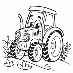 Baby Tractor Cartoon