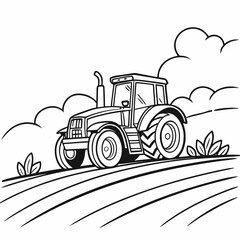 Tractor on Plain Ground 1