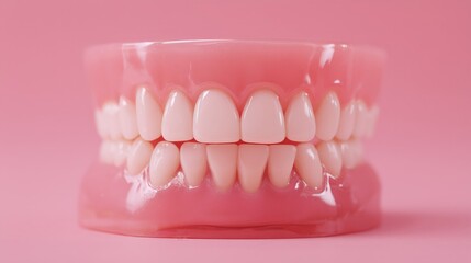 Obraz premium healthy teeth plastic mockup photorealistic