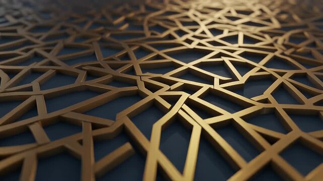 Ramadan Kareem intro with islamic pattern.