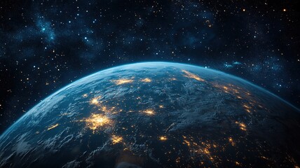 planet earth in space