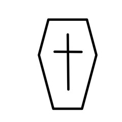 Obraz premium coffin icon on white background