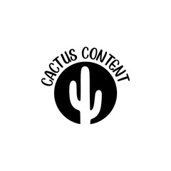CACTUS content brand logo design custom vector  abstract brand identity company logo design 