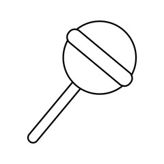 Candy icon on white background