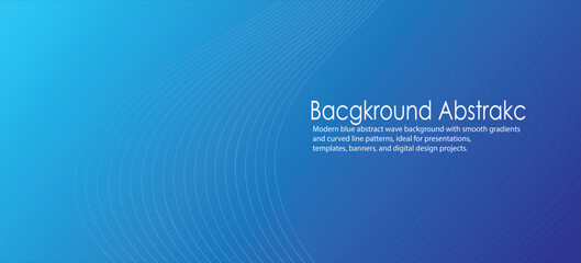 Blue Abstract Wave Gradient Background Vector
