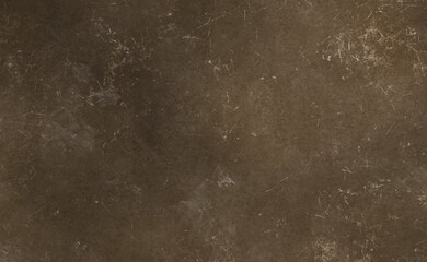 Dark brown, heavily scratched and worn textured surface with subtle highlights and rough blemishes,...