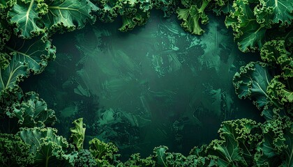 Fresh leafy greens create a vibrant background for healthy eating and cooking inspiration