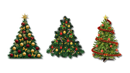 christmas tree and decorations