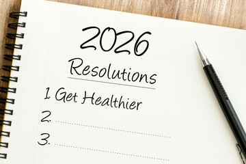 Setting clear goals for the new year 2026, focusing on personal well being and a healthier lifestyle with determined resolutions