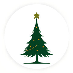 Fototapeta premium christmas tree set