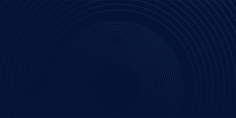 Panoramic color blue glowing geometric lines on dark blue background nice. Texture