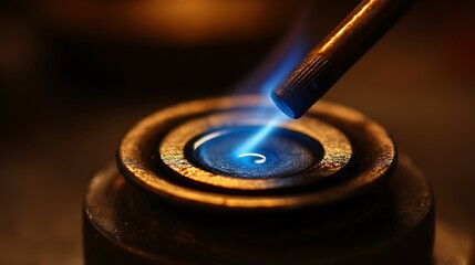 Obraz premium A close-up of a chemical reaction bubbling in a petri dish