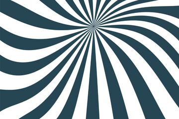 Retro groovy starburst background with swirling rays and vintage 70s color palette. Vector design features psychedelic sunburst pattern for disco posters, party graphics, and nostalgic wallpaper.