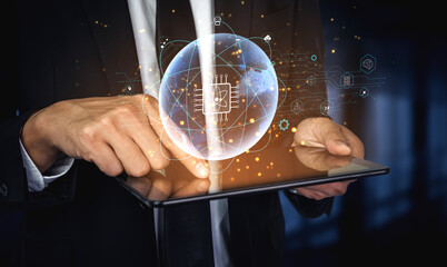 A global quantum computing network for the future of communication and data processing. A worldwide system powered by quantum technology and AI. Motif