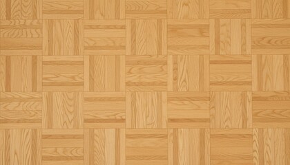 Seamless maple wood parquet squares with fine grain texture