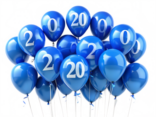 blue balloon isolated on white background,PNG. AI Ge4nerated.