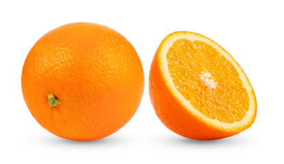 orange isolated on transparent png ( image from camera )