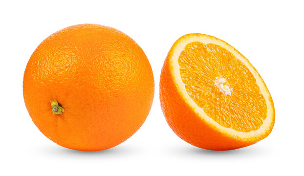 orange isolated on transparent png ( image from camera )