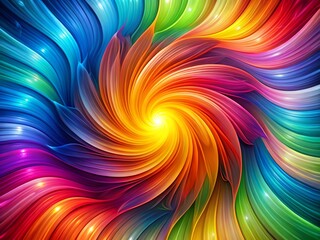 Vibrant colorful swirl abstract art
