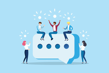 People discussing and sharing ideas on social media platform