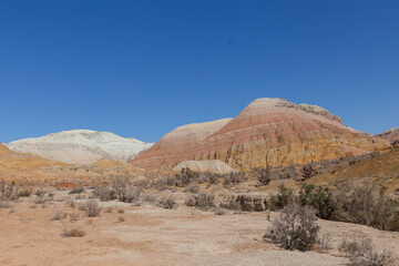 Aktau mountains in the Altyn-Emel (or Altyn Emel) national park. Zhetysu region, Kazakhstan.