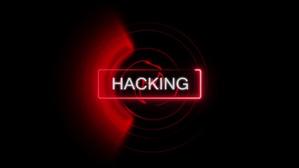 Animation of growth hacking over data processing. Technology, security  global network graphic growth hacking icon, illustration information interface abstract animation.. - Powered by Adobe