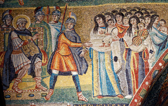 Santa Maria Maggiore Basilica.  The mothers of Bethlehem before Herod I the Great.