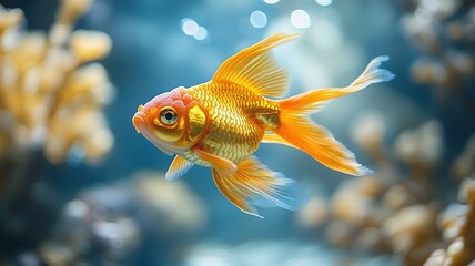 tropical fish in aquarium