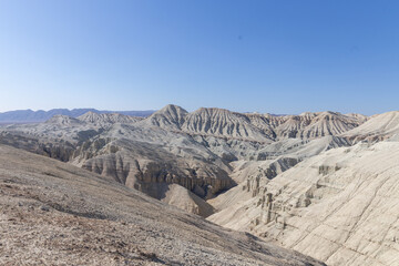 Aktau mountains in the Altyn-Emel (or Altyn Emel) national park. Zhetysu region, Kazakhstan.