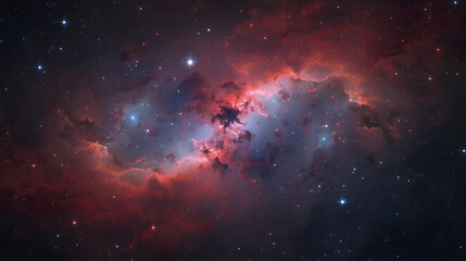 Fototapeta premium Ethereal Blue Cosmic Cloud