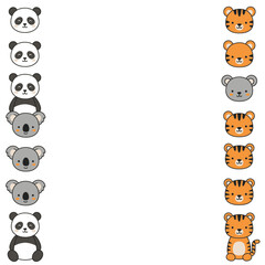 Vibrant illustration of a playful monkey and a red parrot in a lush tropical jungle with stylized leaves and vines.