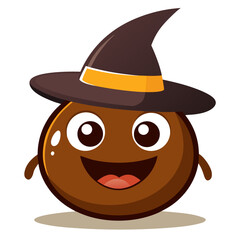 Smiling chocolate truffle 