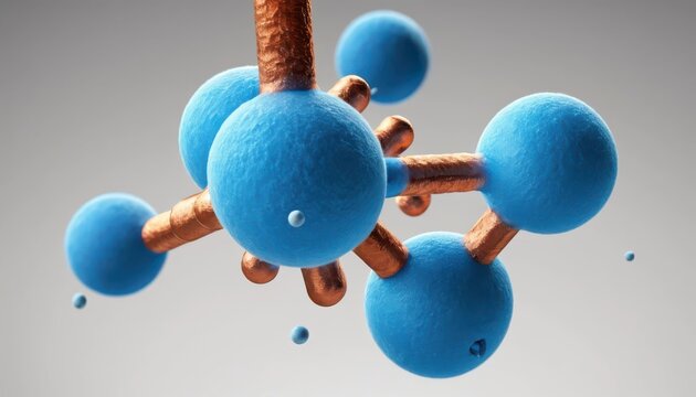 Molecular Structure Visualization: Abstract Design Illustrating Connectivity and Science concept