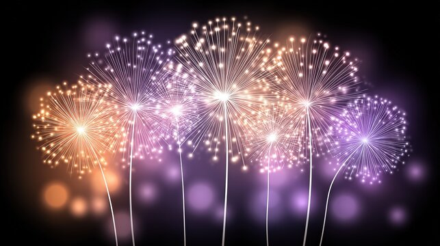 Social NYE cover: centered blue frame, balloons & fireworks neon burst, vertical blank, great for short video intro, Reels/Story thumb, countdown GIF